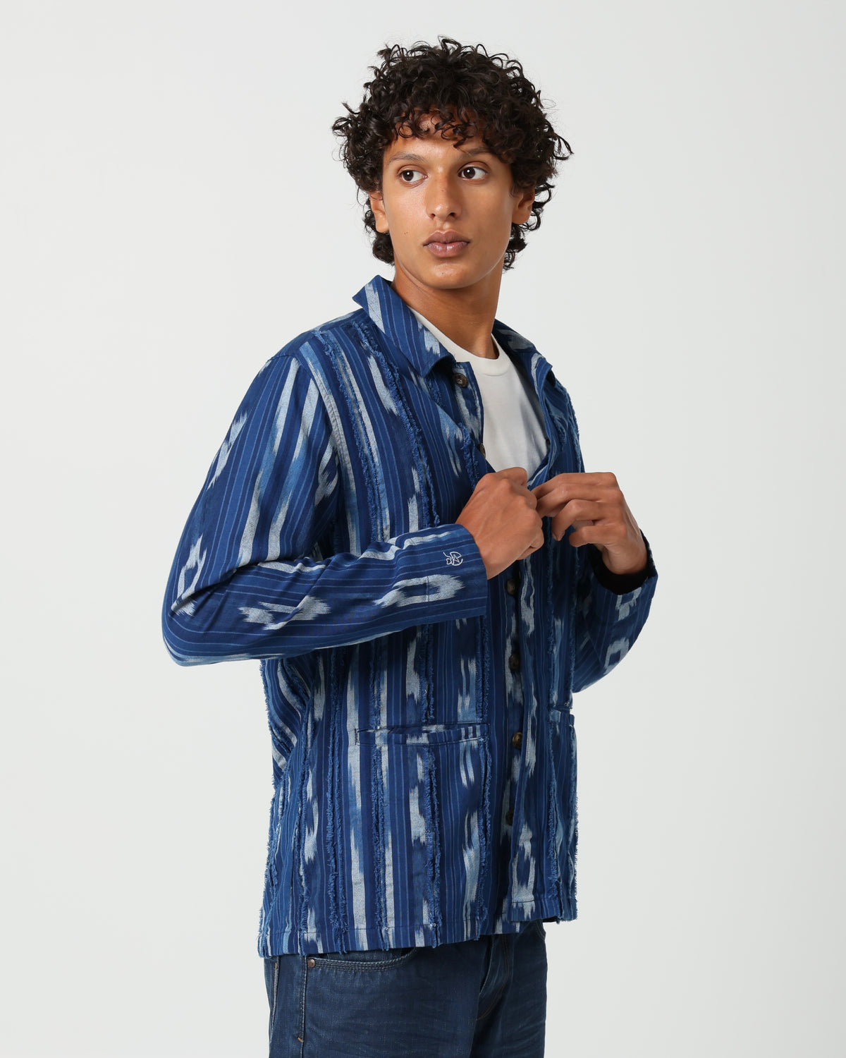 Slashed Column Chore Jacket