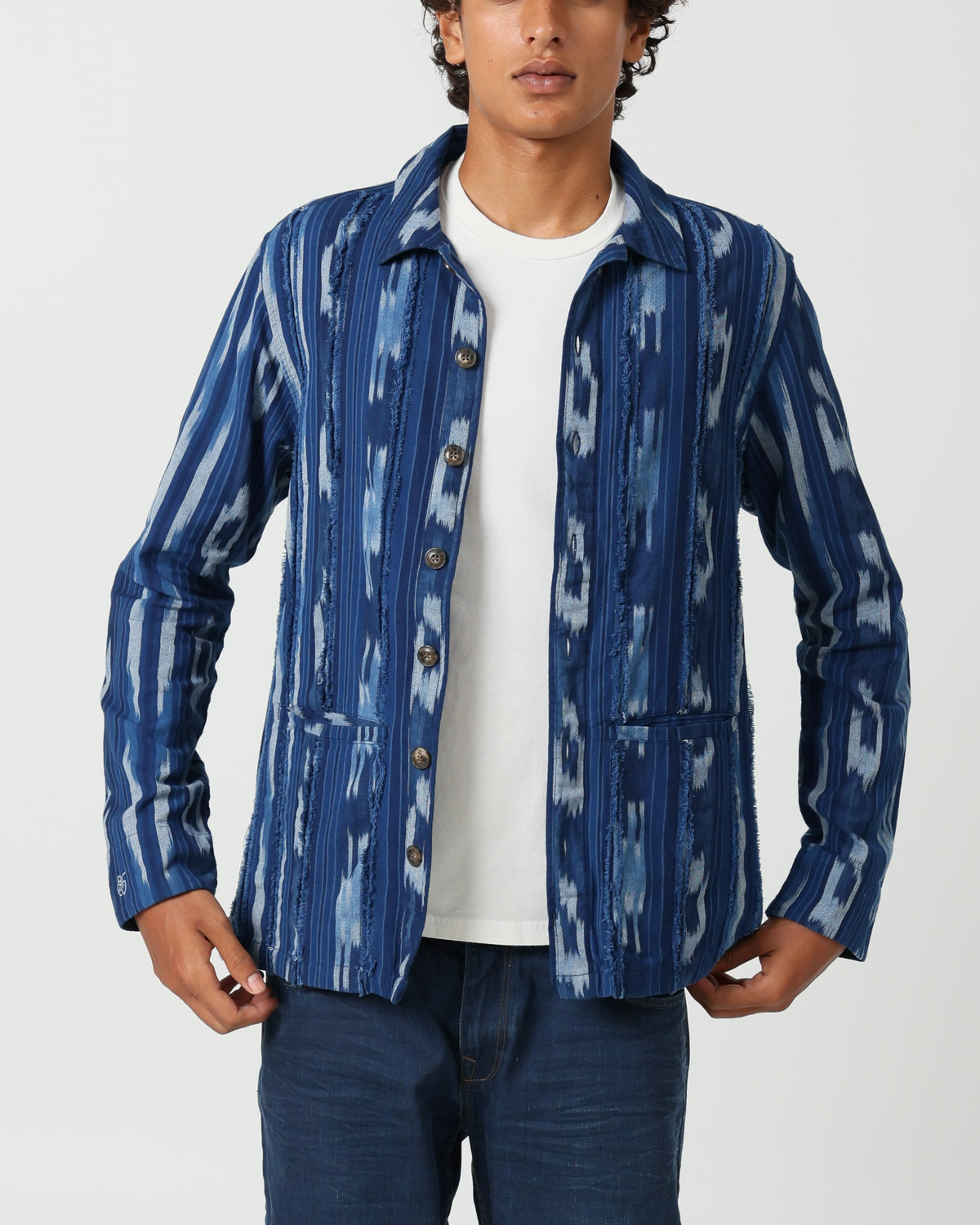 Slashed Column Chore Jacket