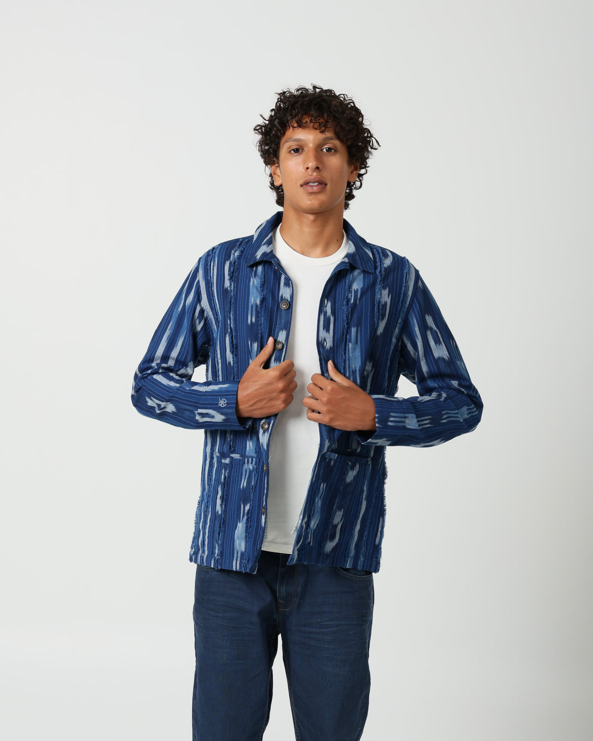 Slashed Column Chore Jacket