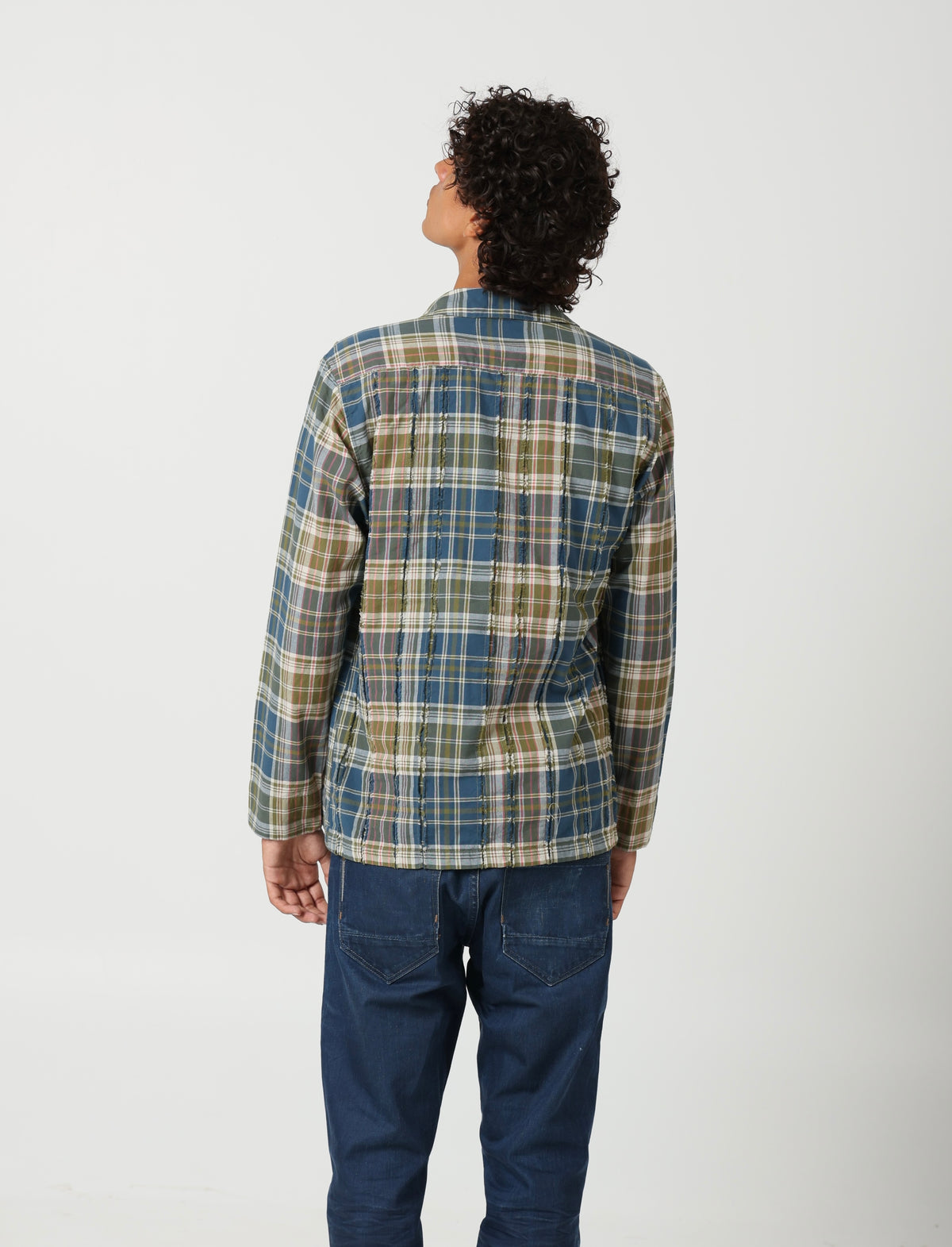 Slashed Column Chore Jacket