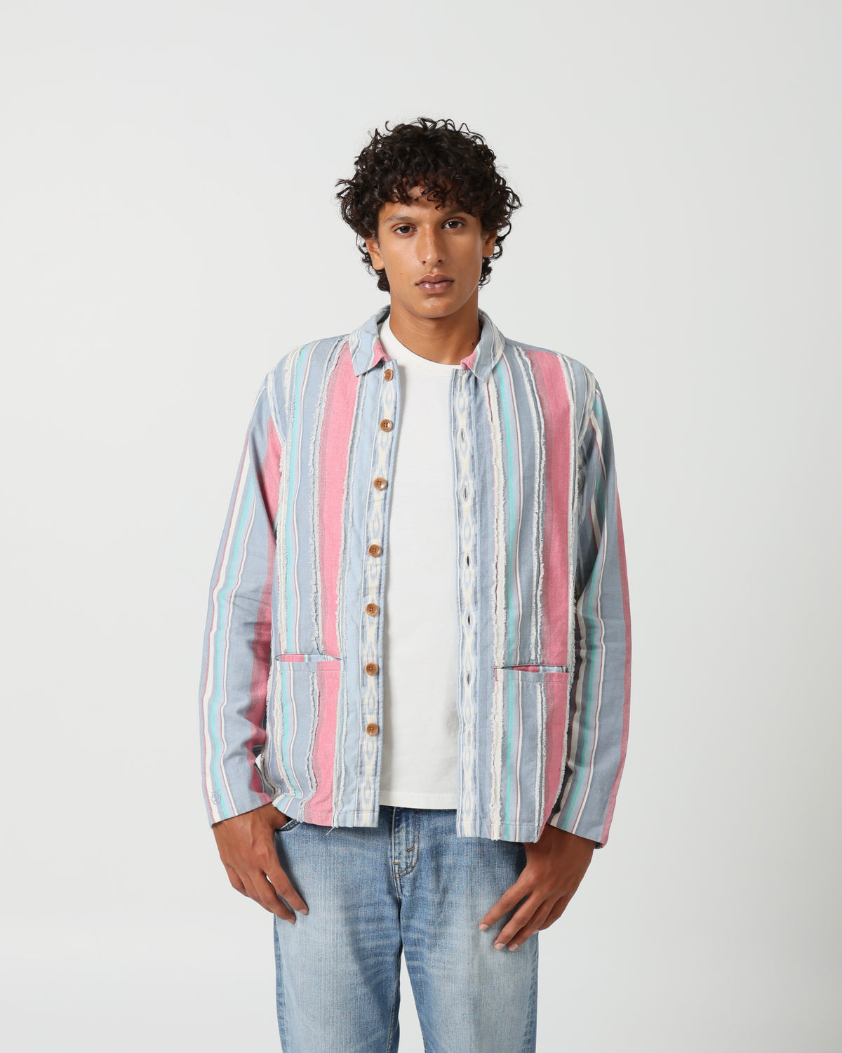 Slashed Column Chore Jacket