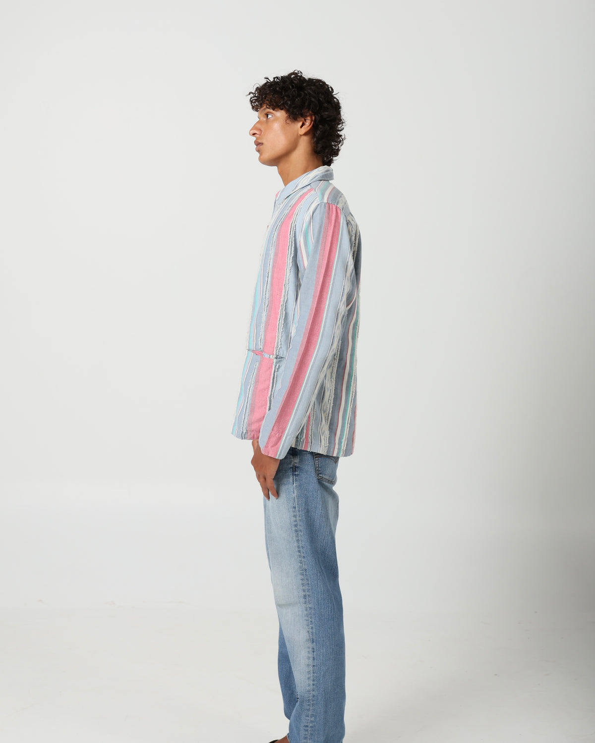 Slashed Column Chore Jacket
